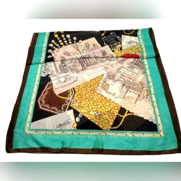 Silk Scarf Paris New York Large - Picture 13 of 13